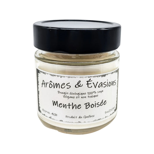 Soy Candle -Woody Mint -7oz