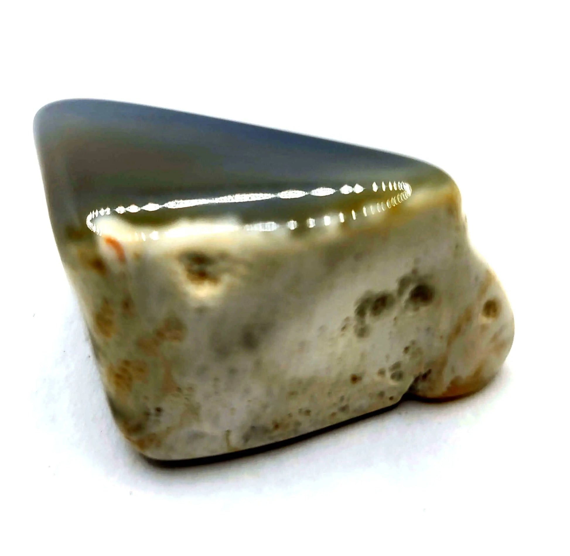 Stone -Agate -Grey -Tumbled -Medium Medium Aromes Evasions