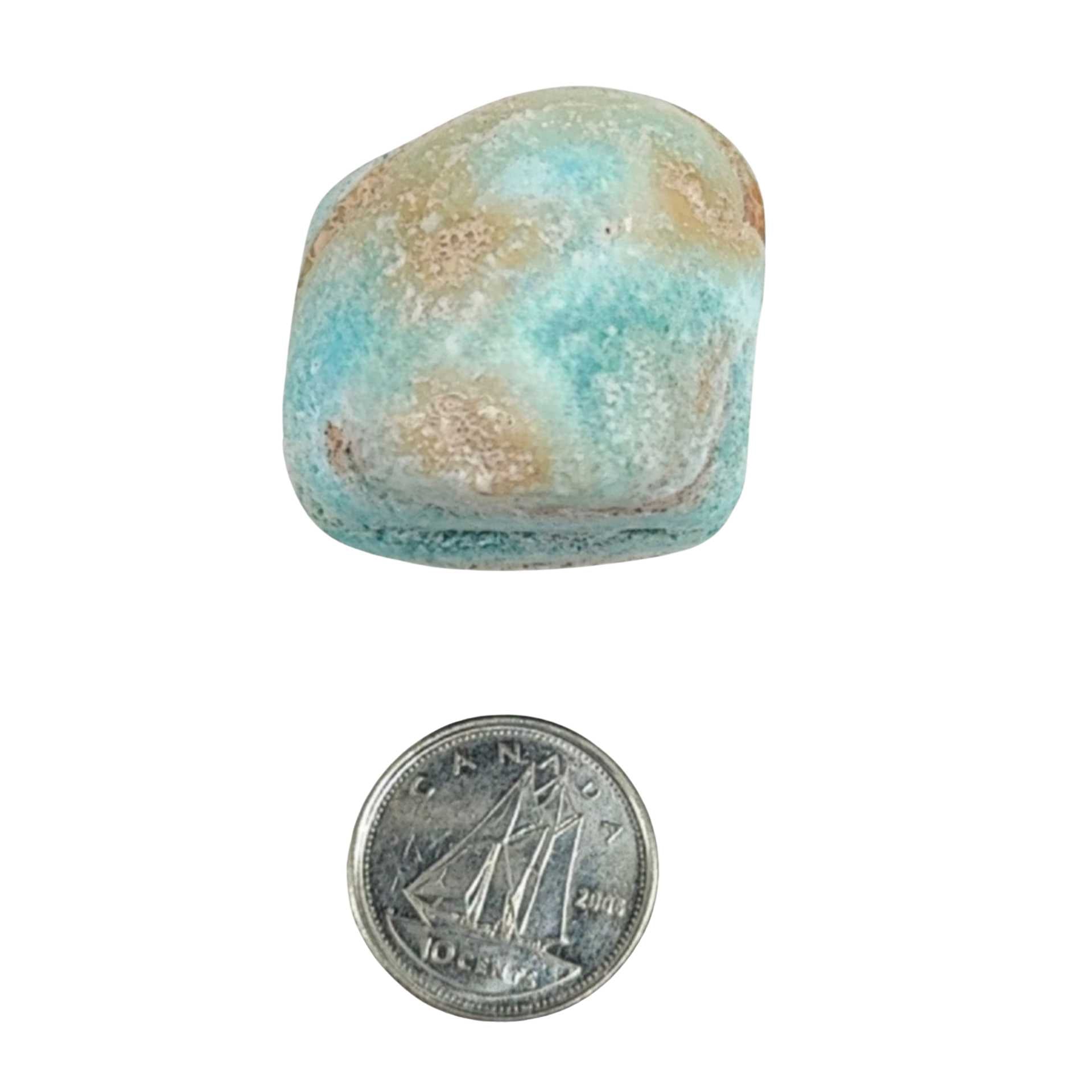 Stone -Aragonite -Blue -Tumbled -XL -Extra Large -Aromes Evasions