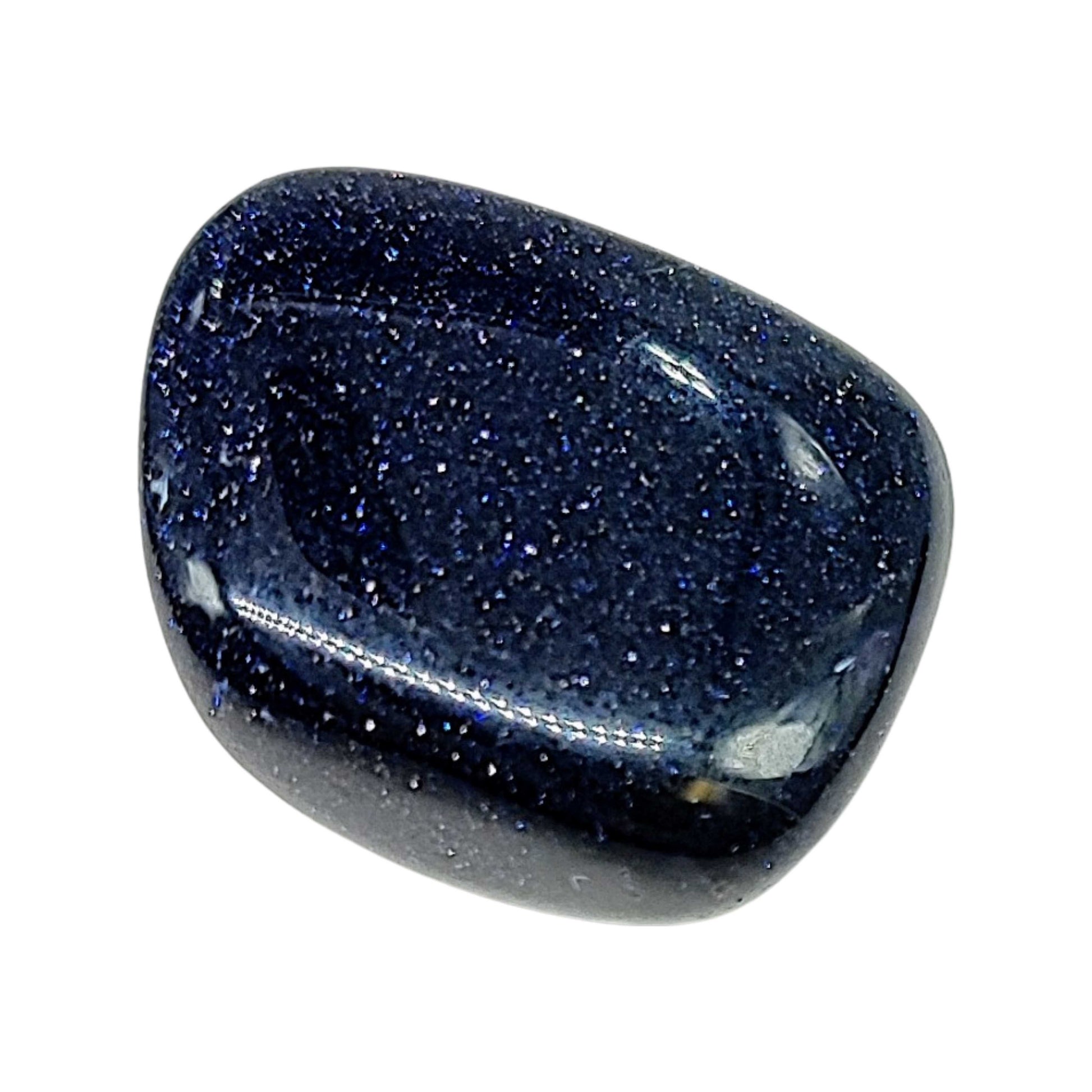 Stone -Blue Goldstone -Tumbled -Large