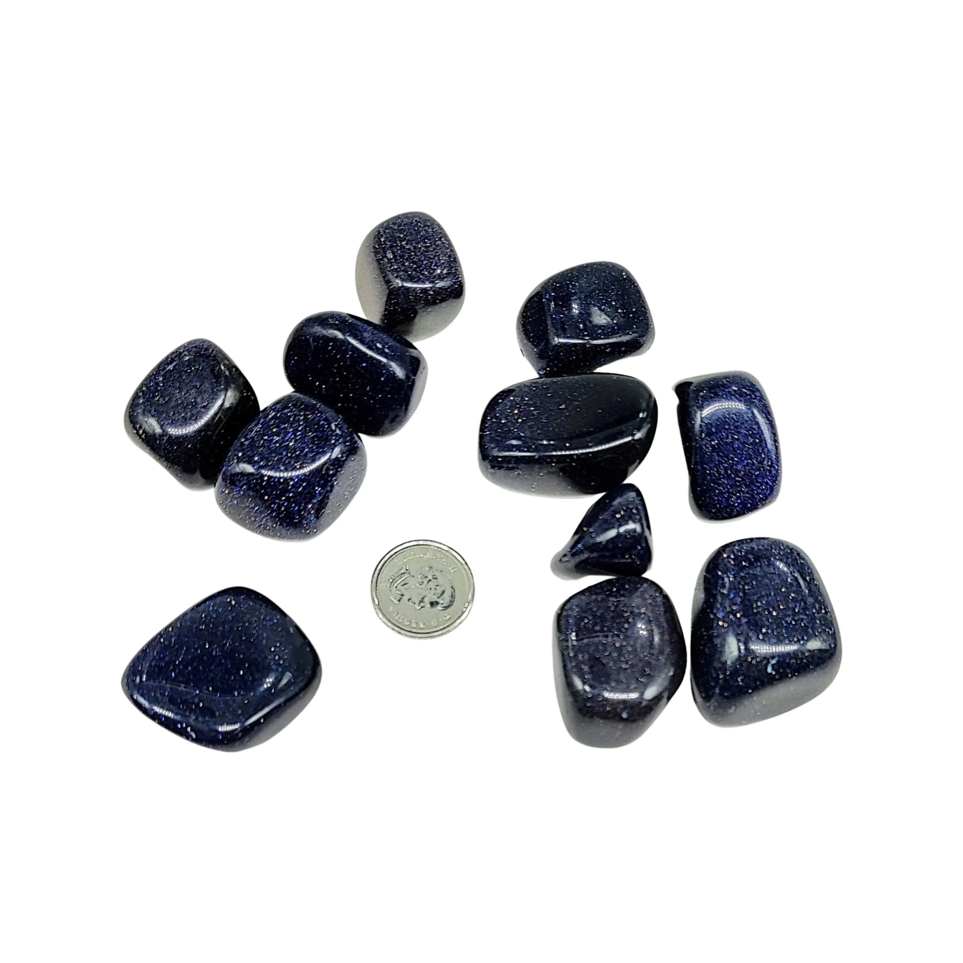Stone -Blue Goldstone -Tumbled -Large