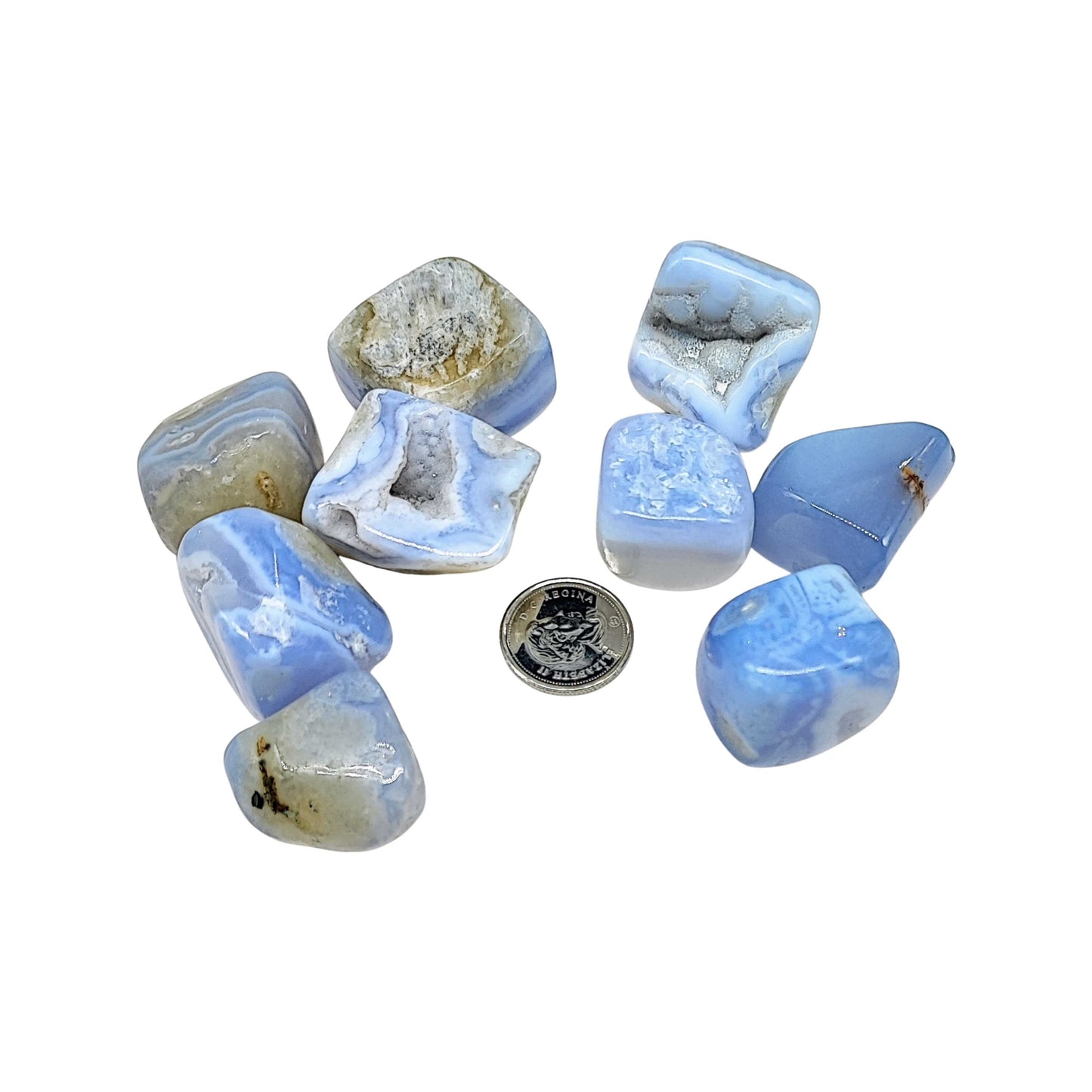 Stone - Blue Lace Agate - Tumbled - Large