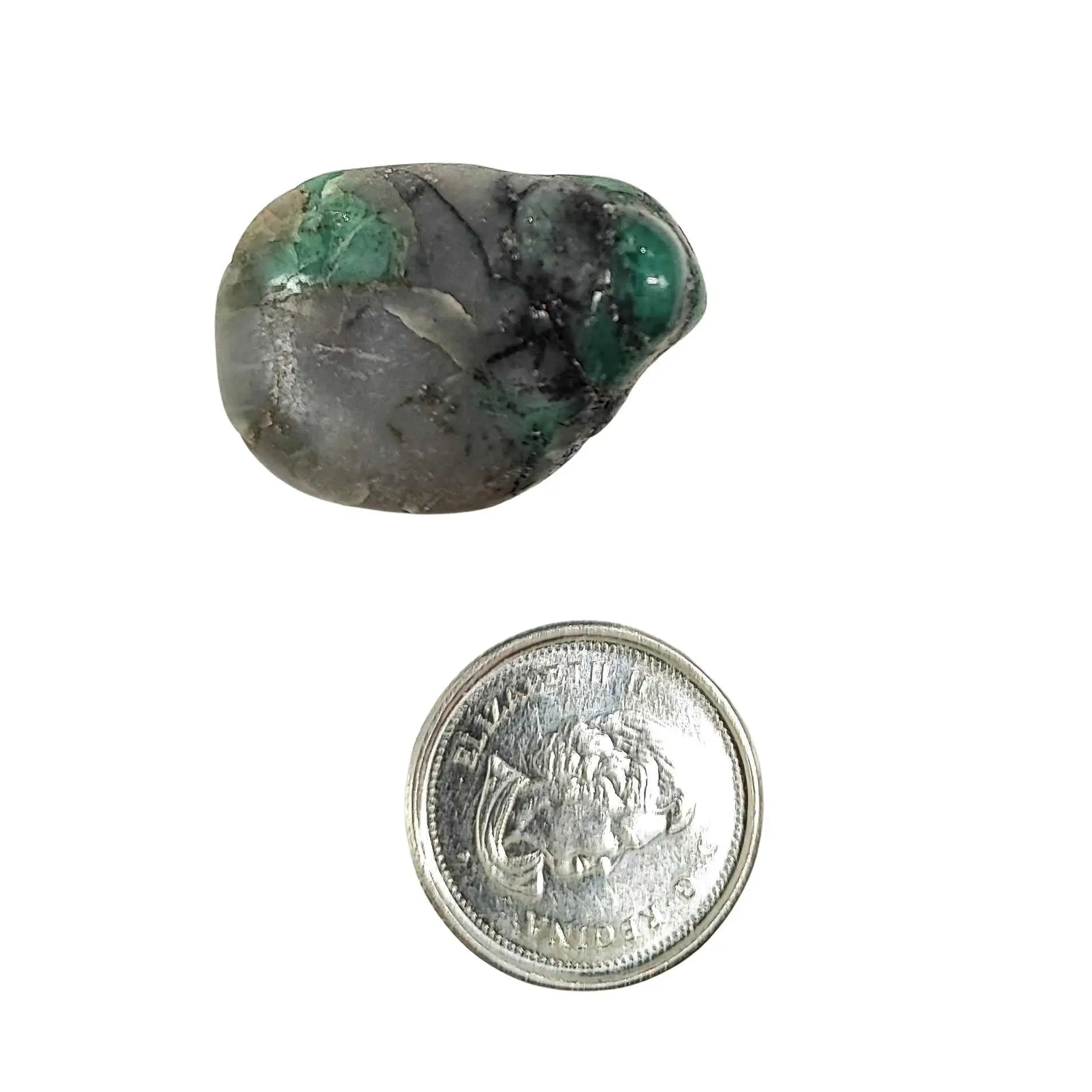Stone -Emerald -A -Tumbled -Extra Small