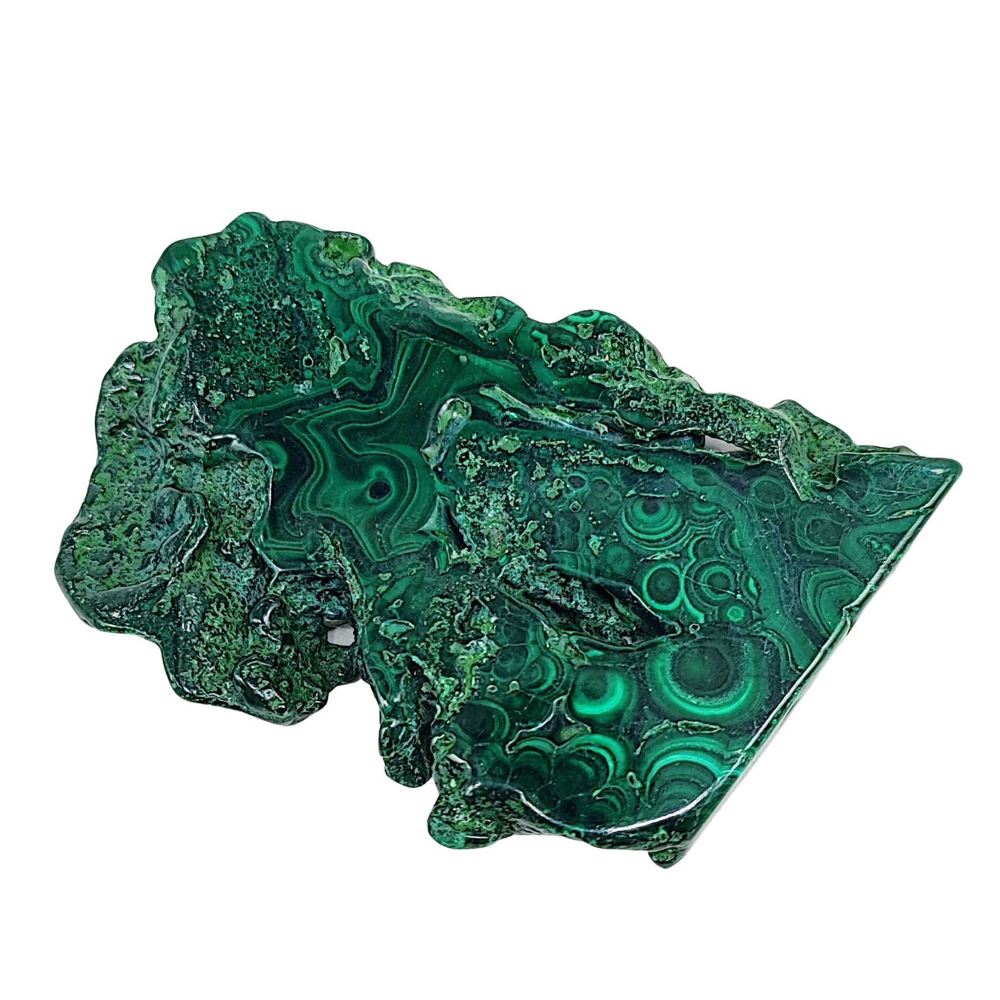 Stone -Malachite Slices -Tumbled -80g to 100g -Slices -Aromes Evasions