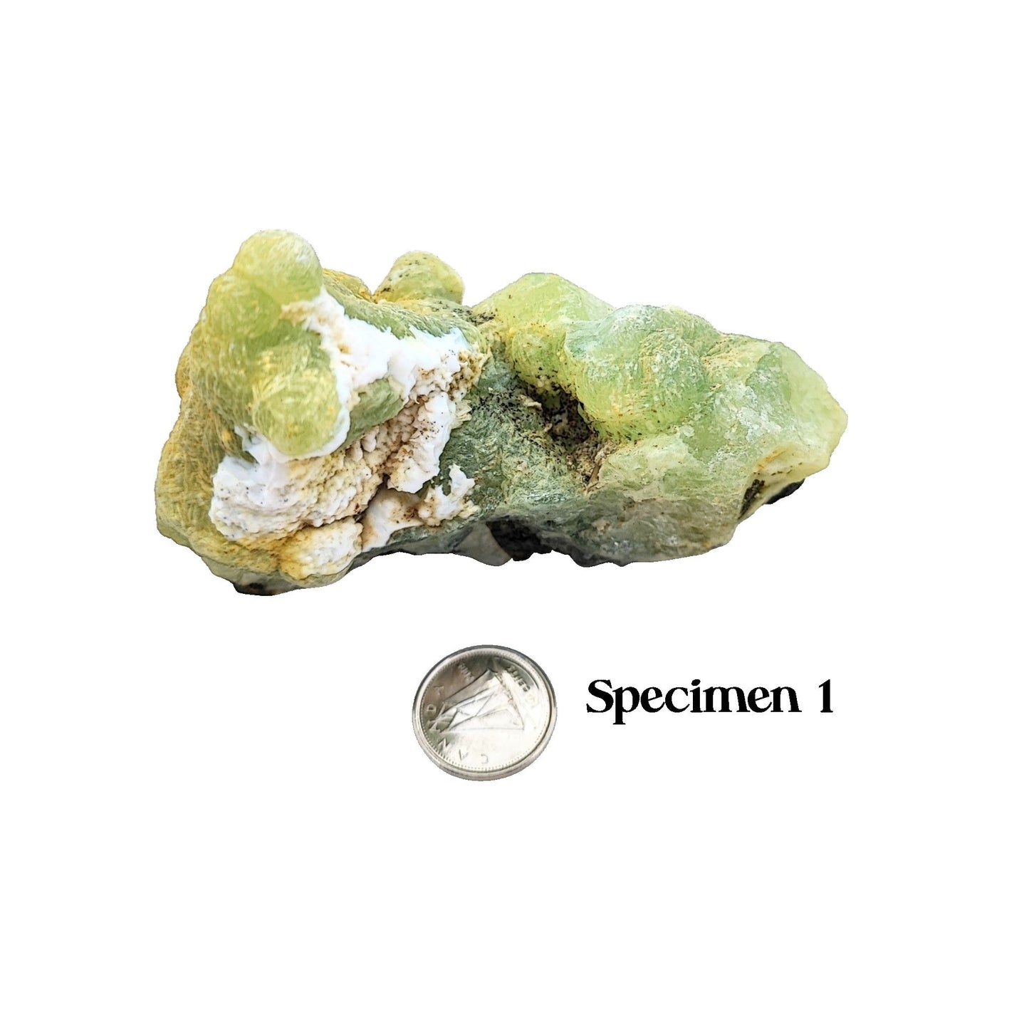 Stone -Prehnite -Rough -Rough -Aromes Evasions