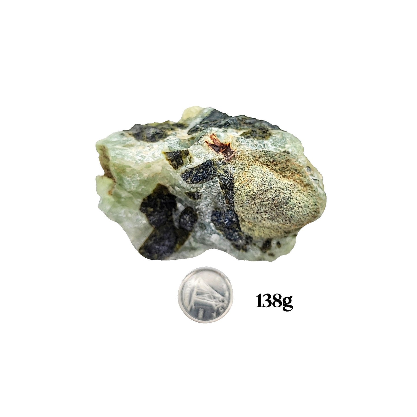 Stone -Prehnite -Rough -Rough -Aromes Evasions