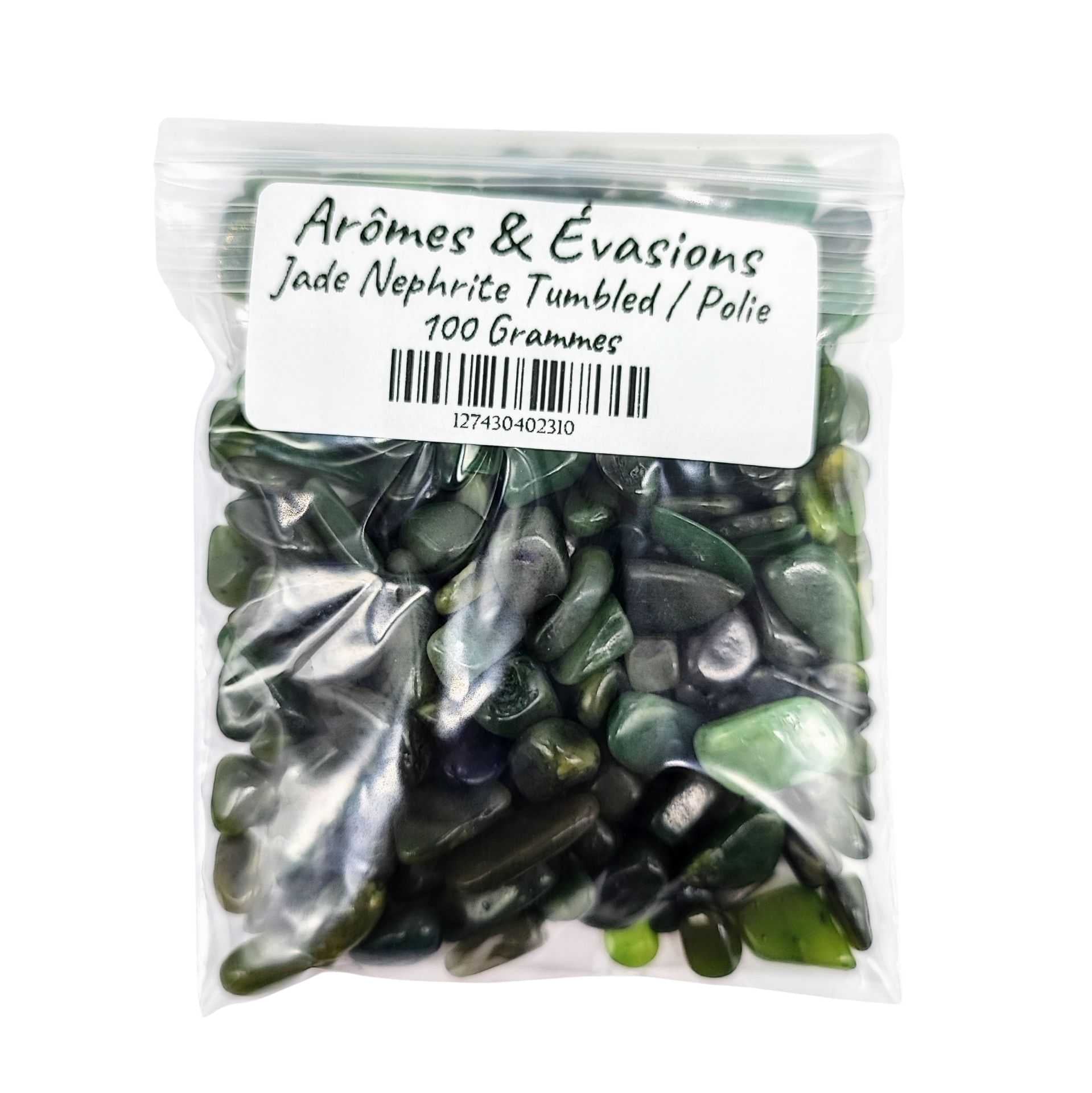 Stone -Tumbled Chips -Jade Nephrite 100 g