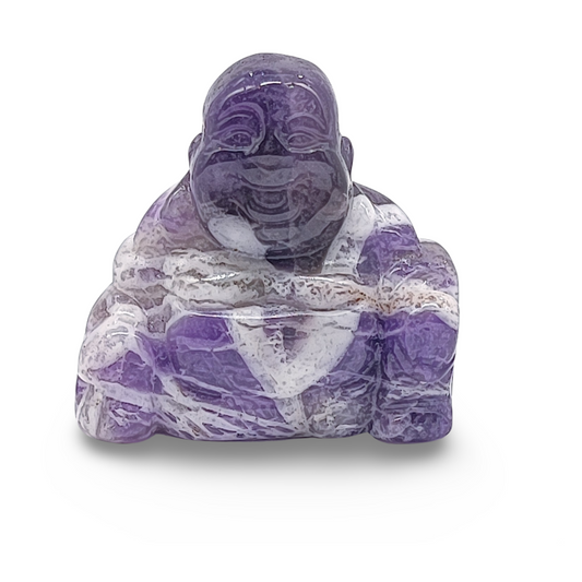 Stone -Natural Amethyst -Sculpture -Buddha
