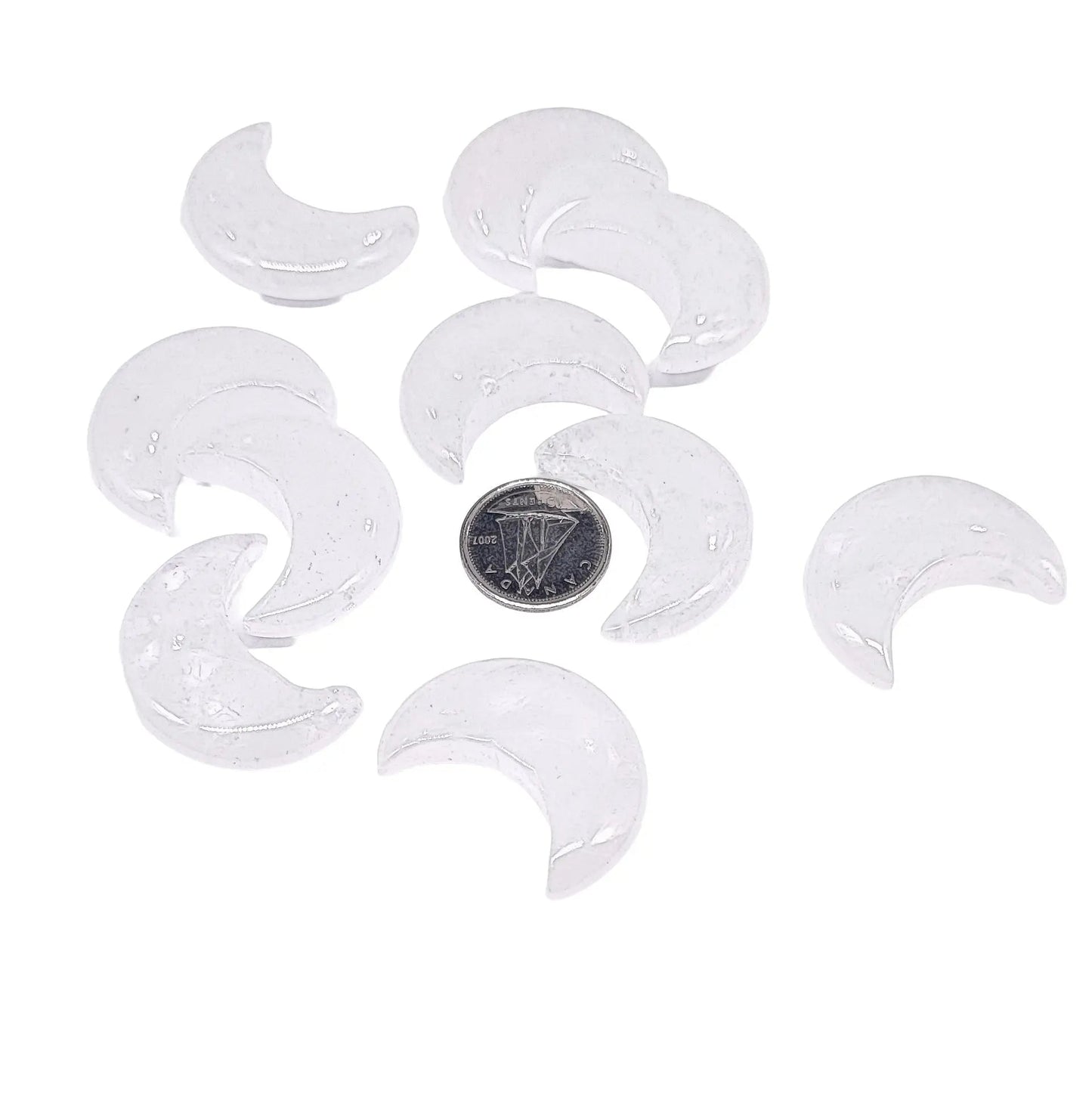 Stone -Natural Crystal Quartz -Sculpture -Moon