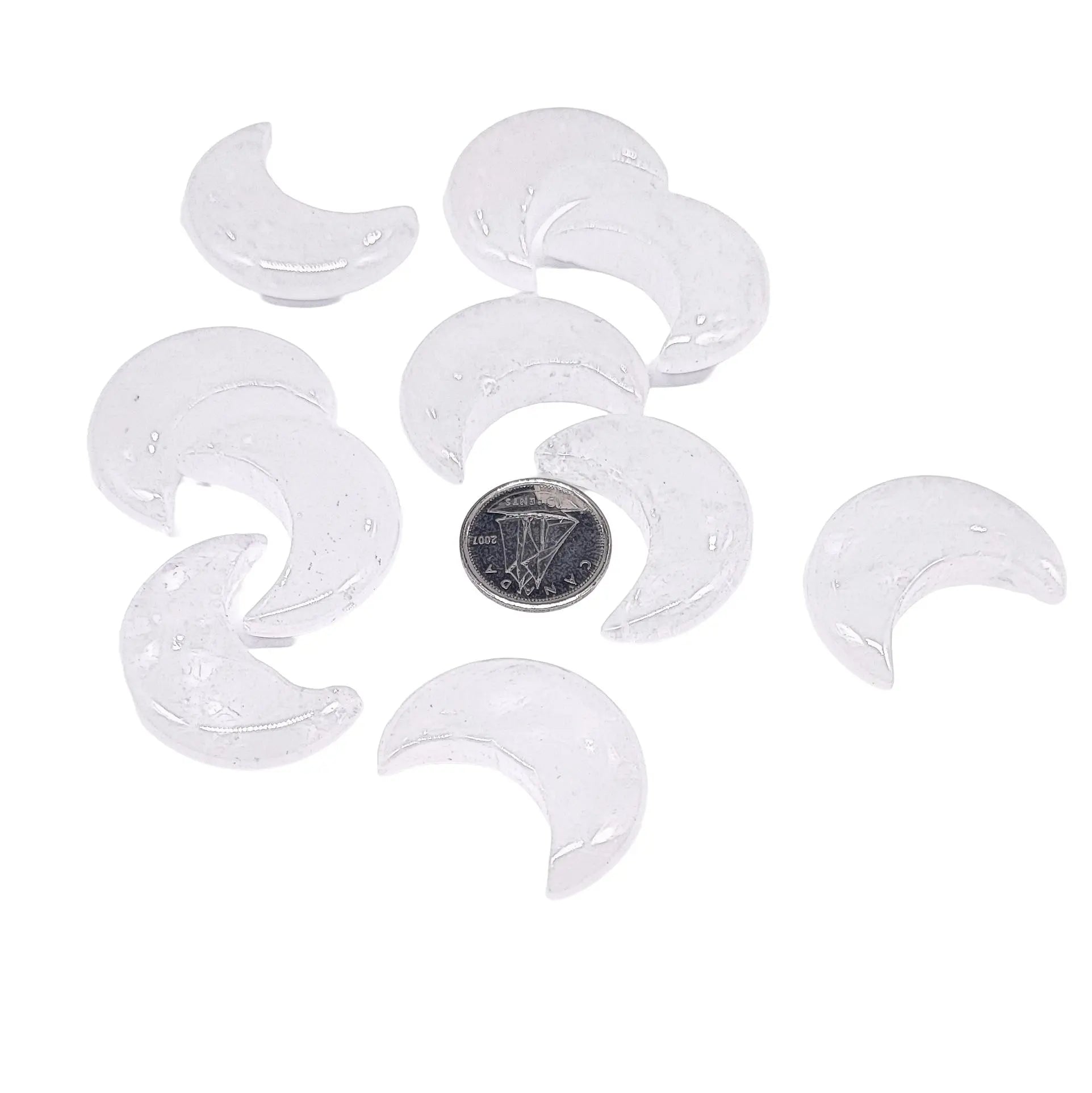 Stone -Natural Crystal Quartz -Sculpture -Moon