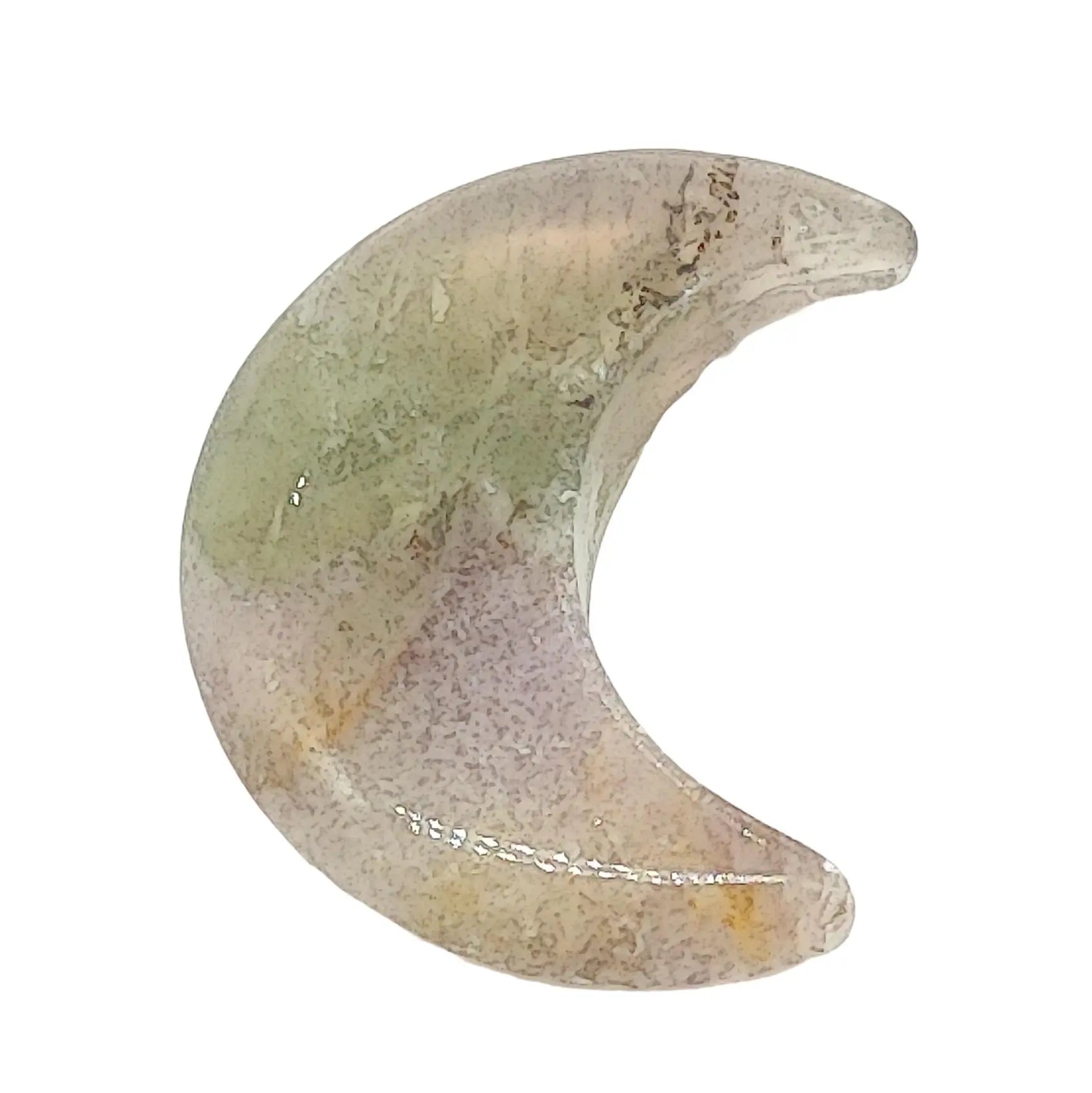 Stone -Natural Fluorite -Sculpture -Moon