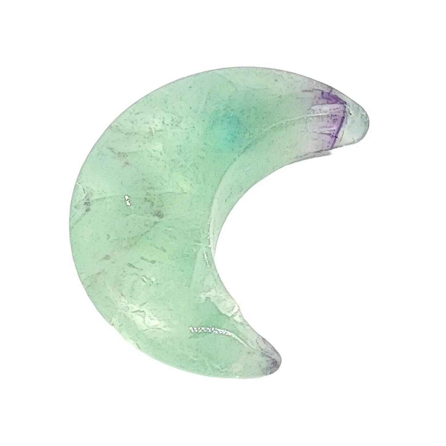 Stone -Natural Fluorite -Sculpture -Moon