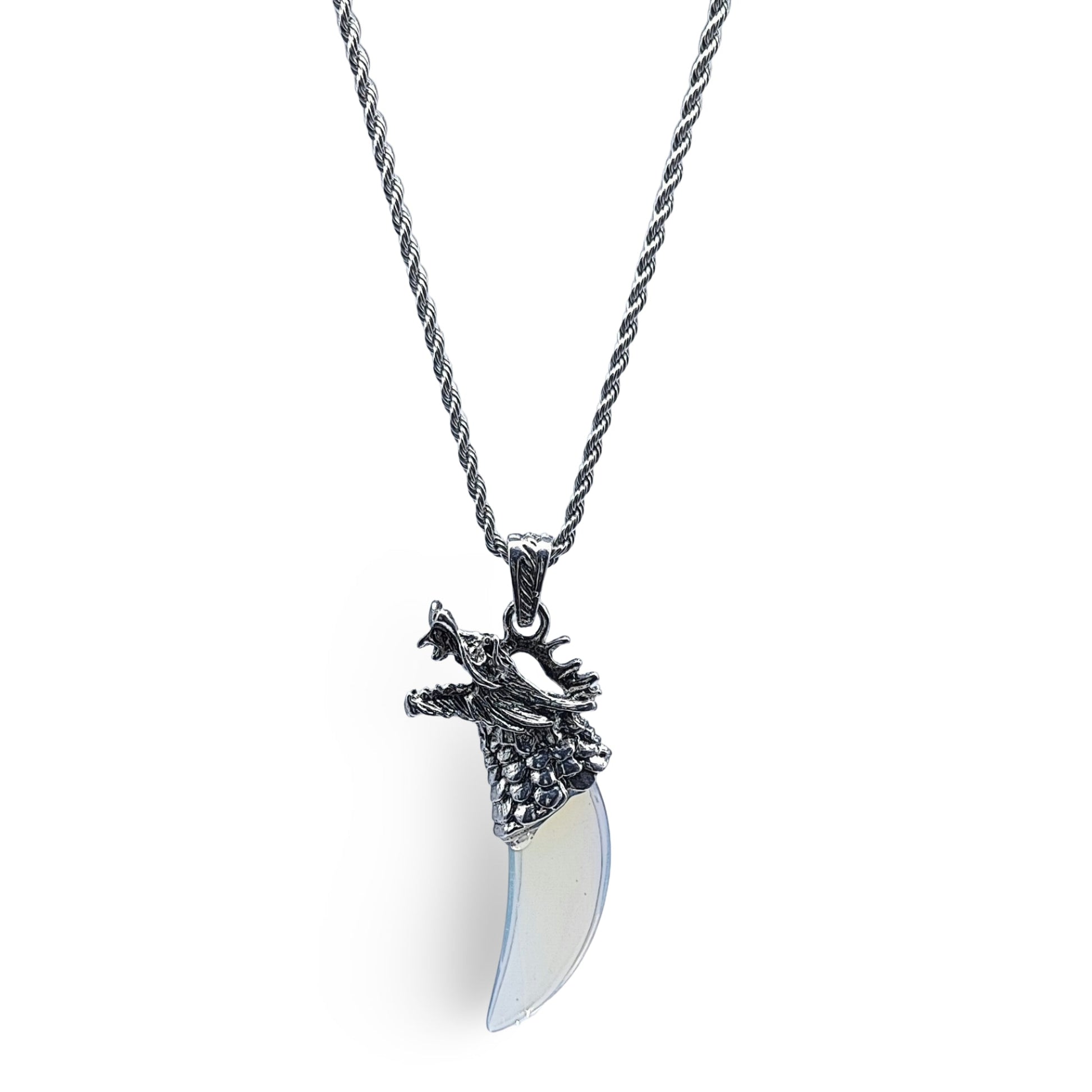 Necklace -Dragon Claw -Opalite - Arômes et Évasions