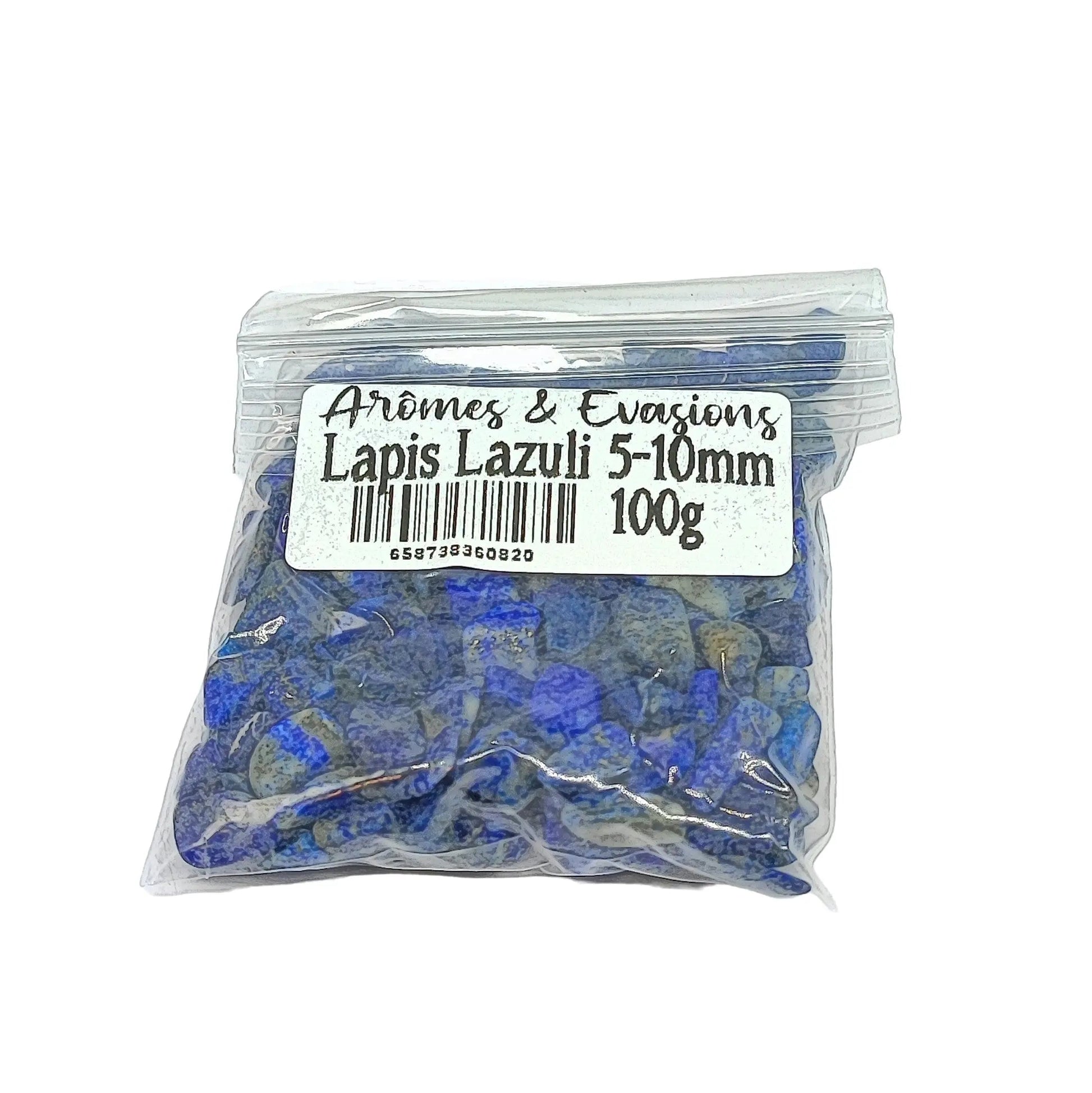 Stone -Rough Chips -Lapis Lazuli -5 to 10mm 100 g