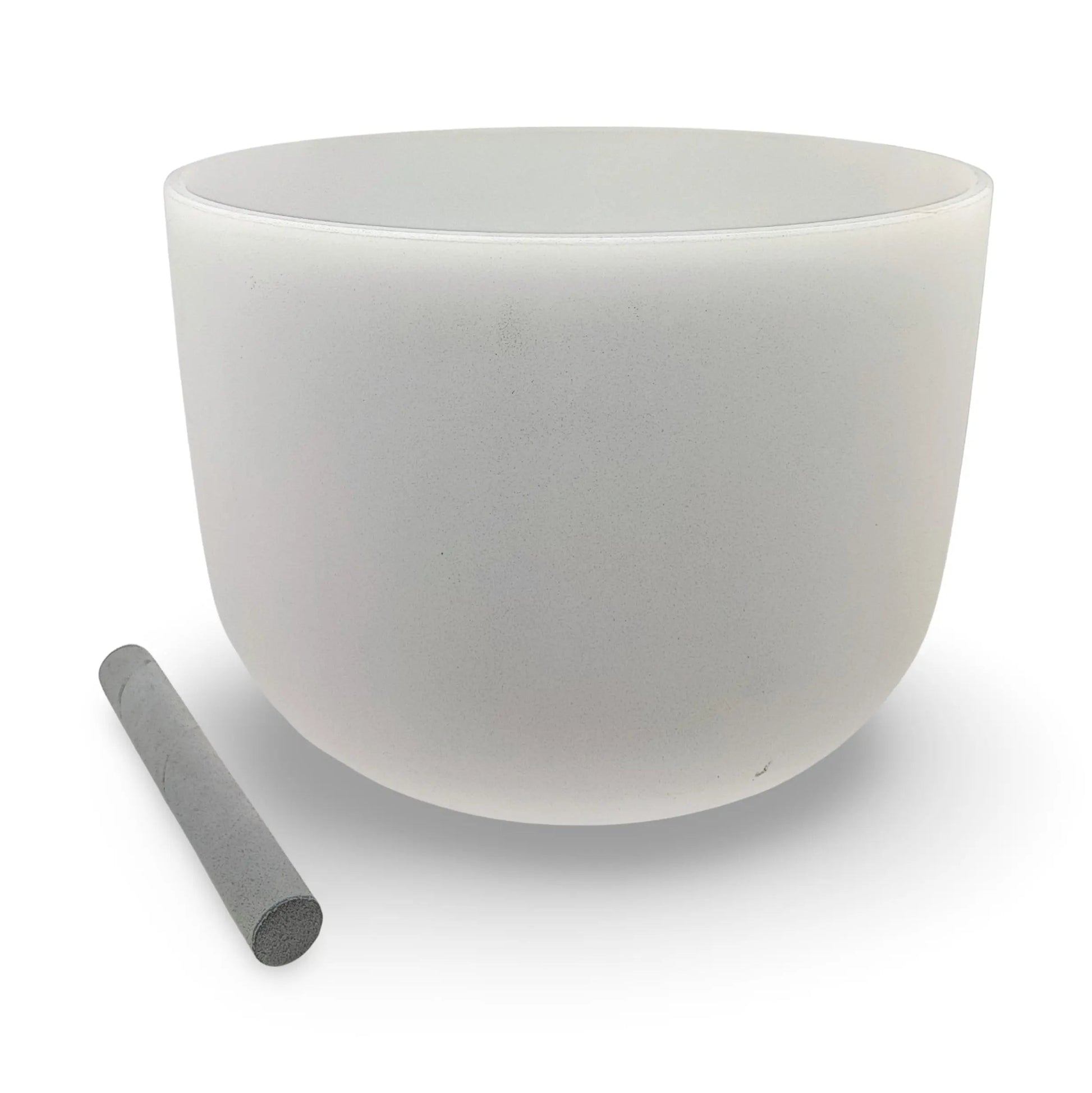 Crystal Singing Bowl -Chakra Frosted White -11" -F4 Note 440Hz -Heart Chakra -Crystal Singing Bowl -Arômes & Évasions