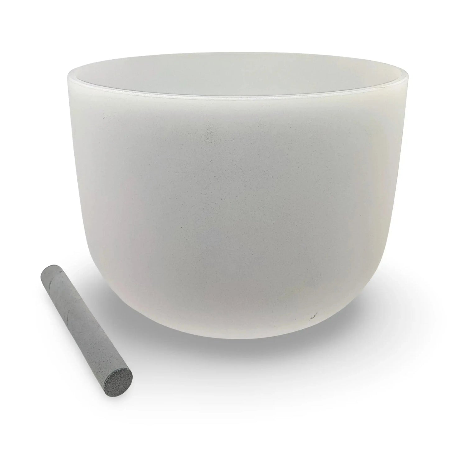 Crystal Singing Bowl -Chakra Frosted White -8" -B4 Note 440Hz -Crown Chakra -Crystal Singing Bowl -Arômes & Évasions