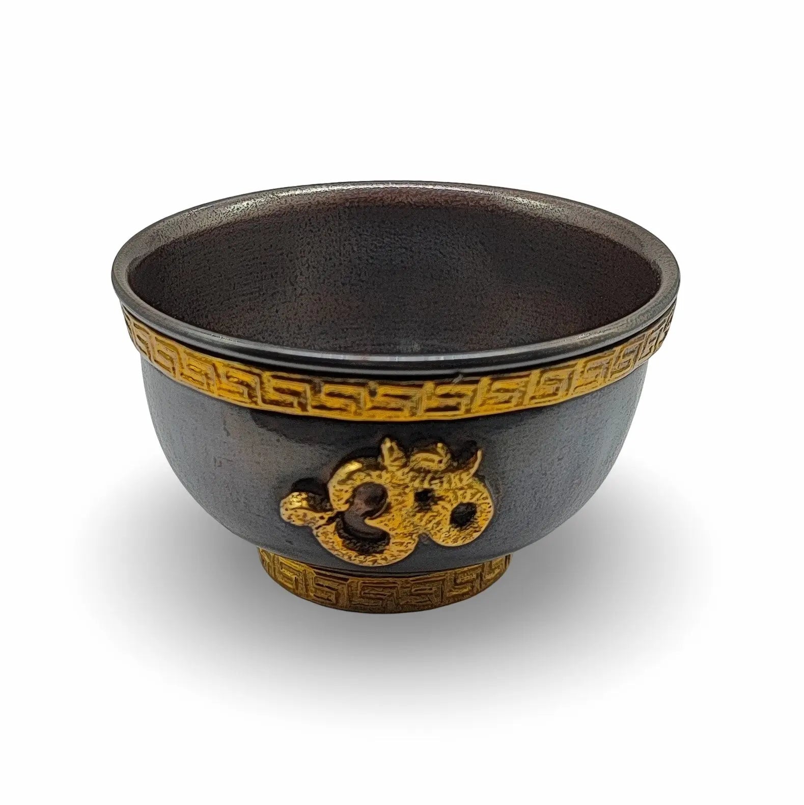 Smudging - Copper Bowl  - Antique Finish - Om Symbol -Smudging -Arômes & Évasions