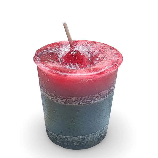 Votive Herbal - Scented Ritual Candle - Bayberries & Dragonblood
