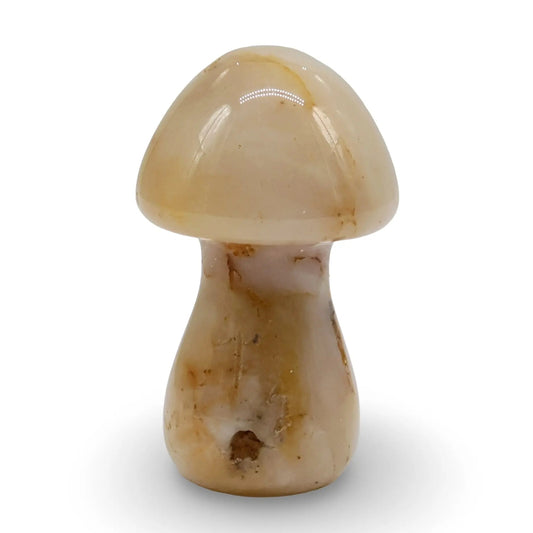 Stone - Yellow Aventurine - Sculpture - Mushroom -Phosphosiderite -Arômes & Évasions