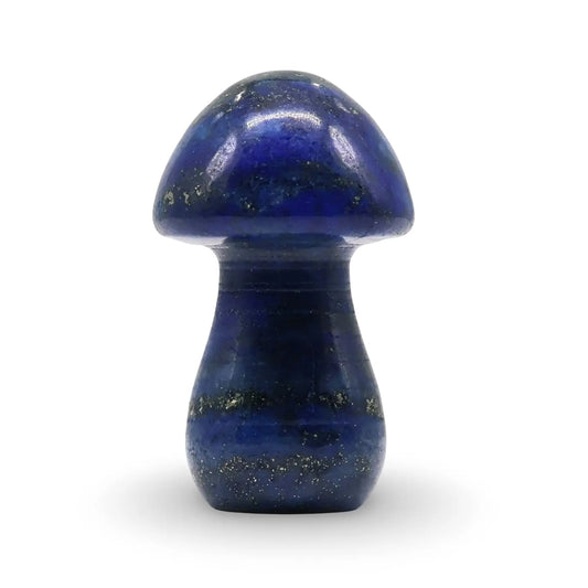 Stone - Lapis Lazuli - Sculpture - Mushroom -Blue Aventurine -Arômes & Évasions