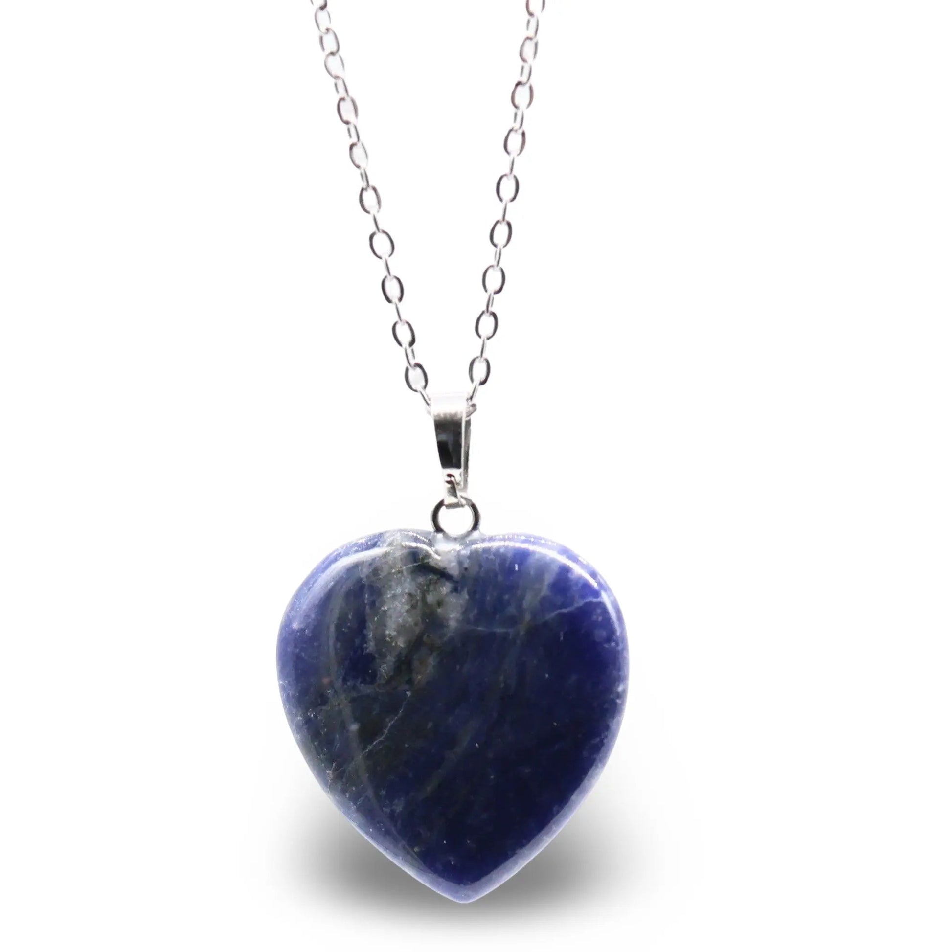 Necklace - Heart Shaped - Sodalite -Sodalite -Arômes & Évasions