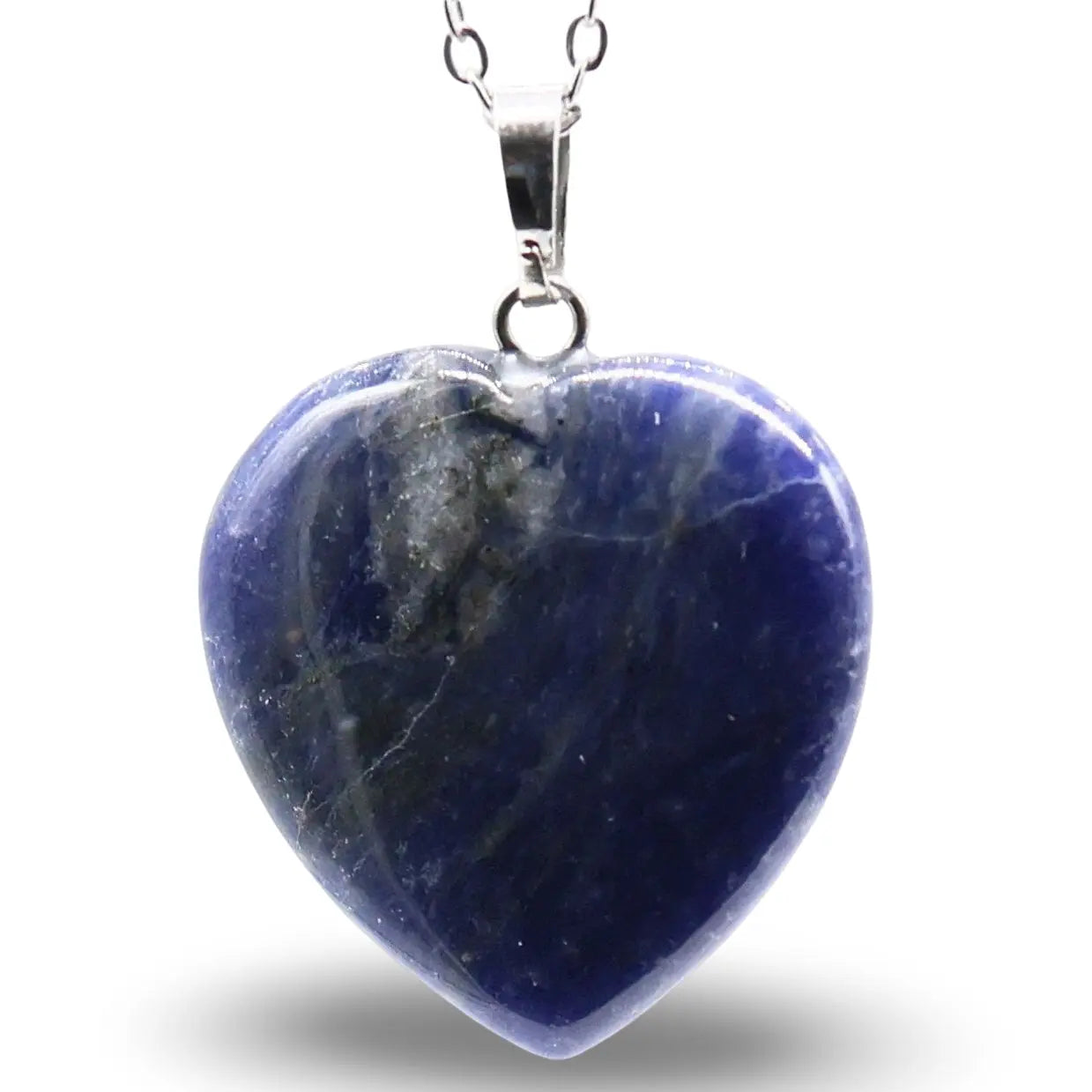 Necklace - Heart Shaped - Sodalite -Sodalite -Arômes & Évasions