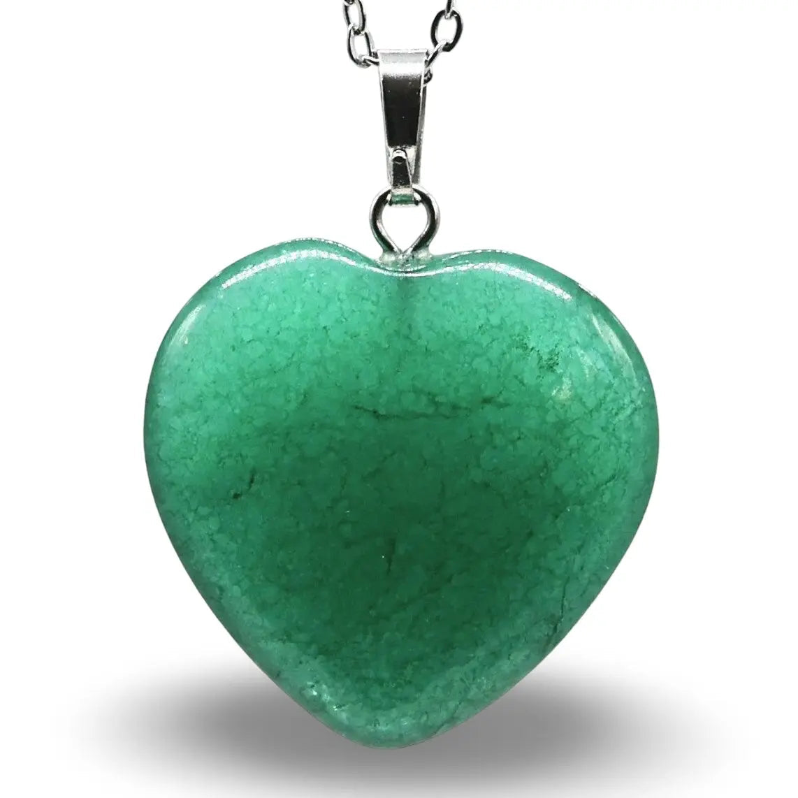 Necklace - Heart Shaped - Malaysia Jade -Malaysia Jade -Arômes & Évasions