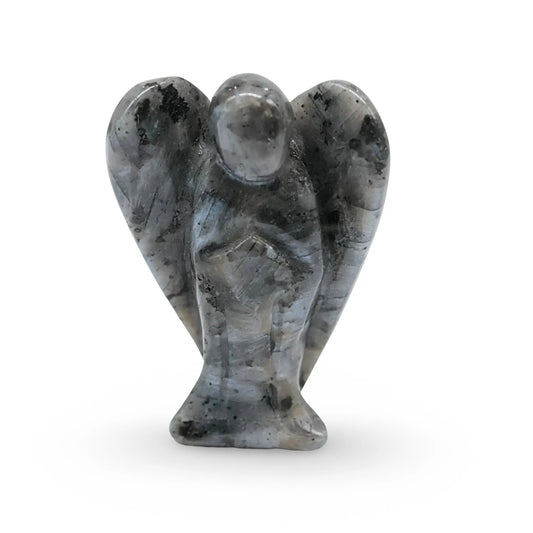 Stone - Natural Labradorite - Sculpture - Angel - 2" -Labradorite -Arômes & Évasions