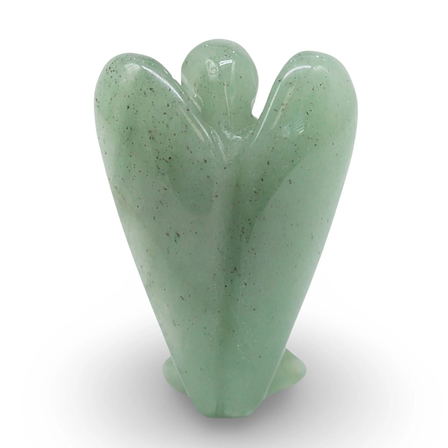 Stone - Natural Green Aventurine - Angel Sculpture - 2"