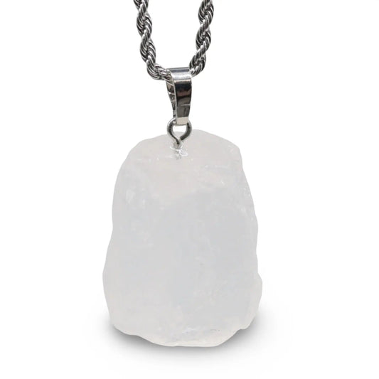 Necklace - Natural Cristal Quartz - -Arômes & Évasions