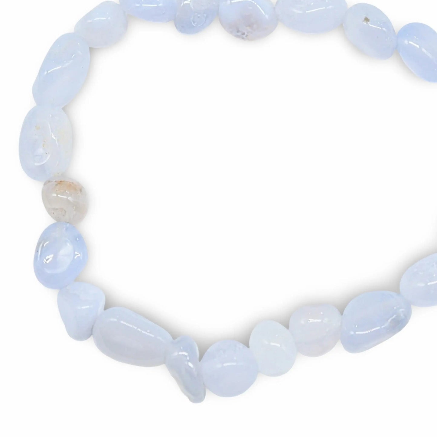 Bracelet - Blue Lace Agate - Small Natural Shape Stone -Small Natural Shape Stone -Arômes & Évasions