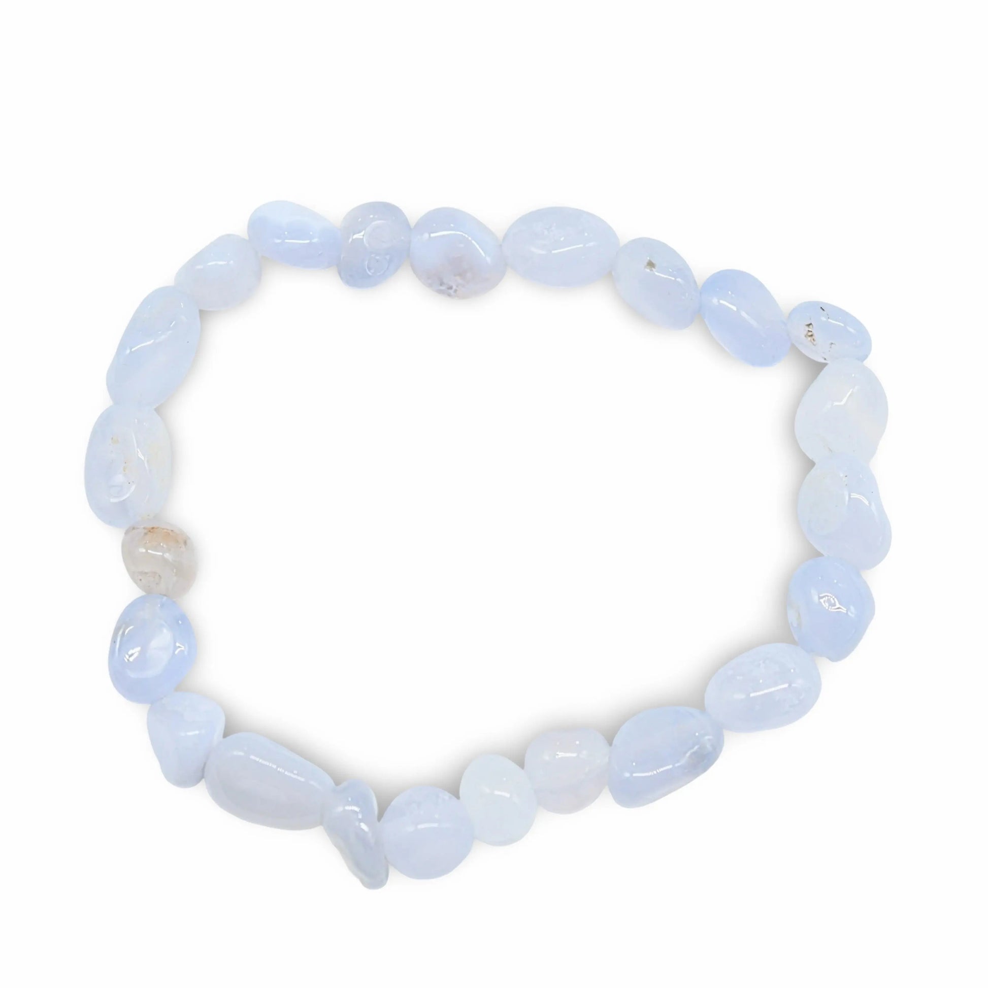 Bracelet - Blue Lace Agate - Small Natural Shape Stone -Small Natural Shape Stone -Arômes & Évasions