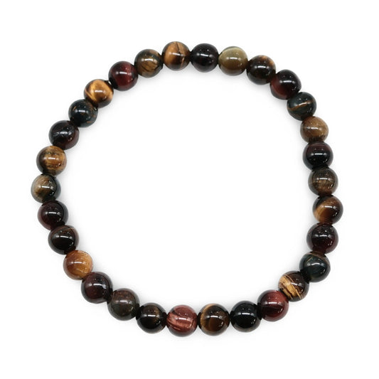 Bracelet - Tiger Eye - 6mm -Tiger Eye -Arômes & Évasions