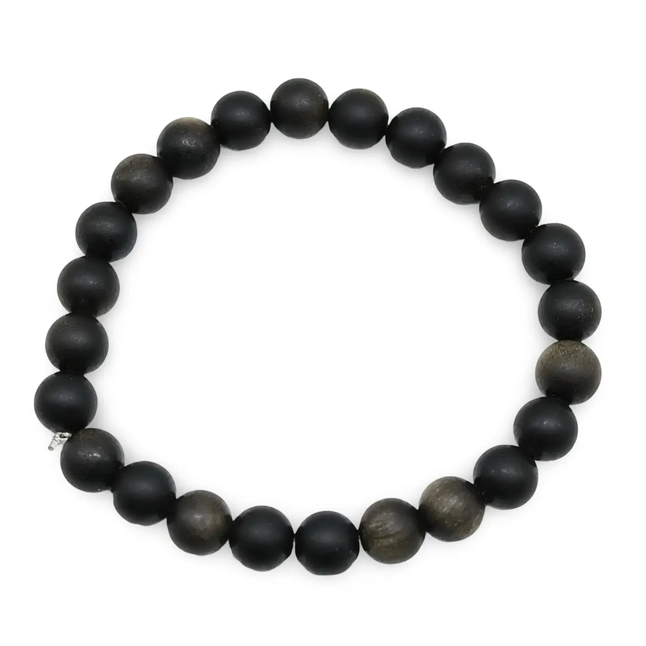 Bracelet - Frosted Goldsheen Obsidian - 8mm -8mm -Arômes & Évasions