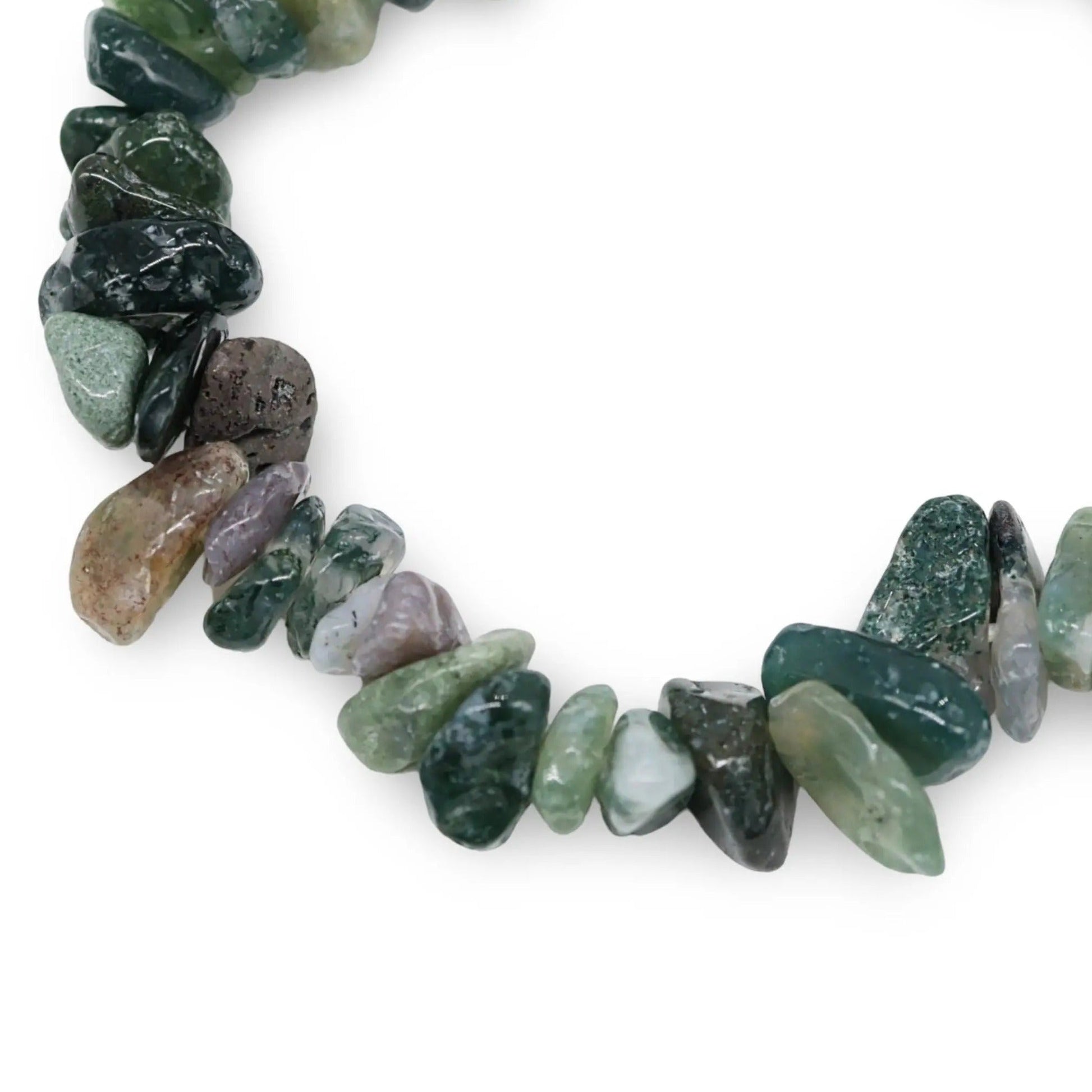 Bracelet - Moss Agate - Chips -Chips -Arômes & Évasions