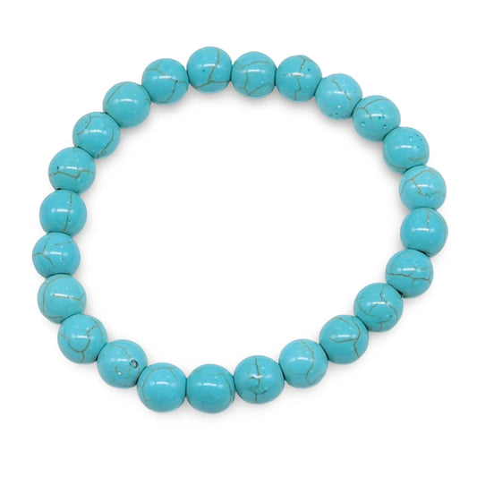 Bracelet - Turquoise - 8mm -8mm -Arômes & Évasions