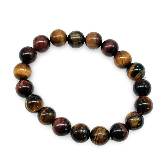 Bracelet - Tiger Eye - 10mm -8mm -Arômes & Évasions