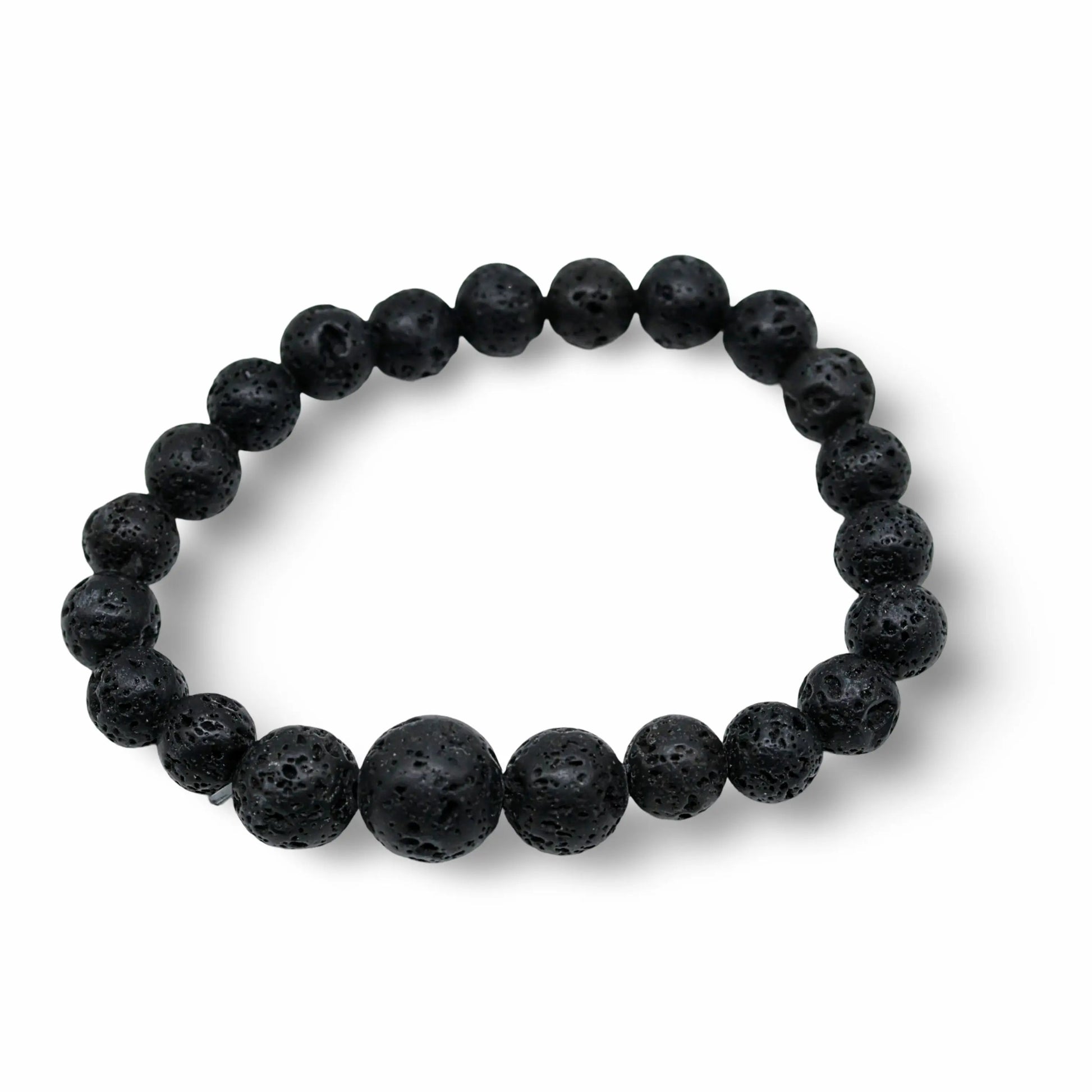 Bracelet - Lava Stone 8mm with Mixed Stone Beads 12mm -8mm & 12mm -Arômes & Évasions