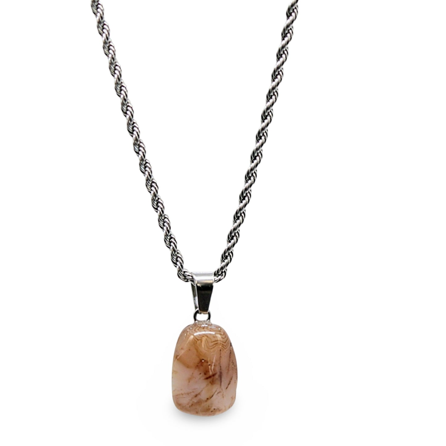 Necklace - Natural Banded Agate