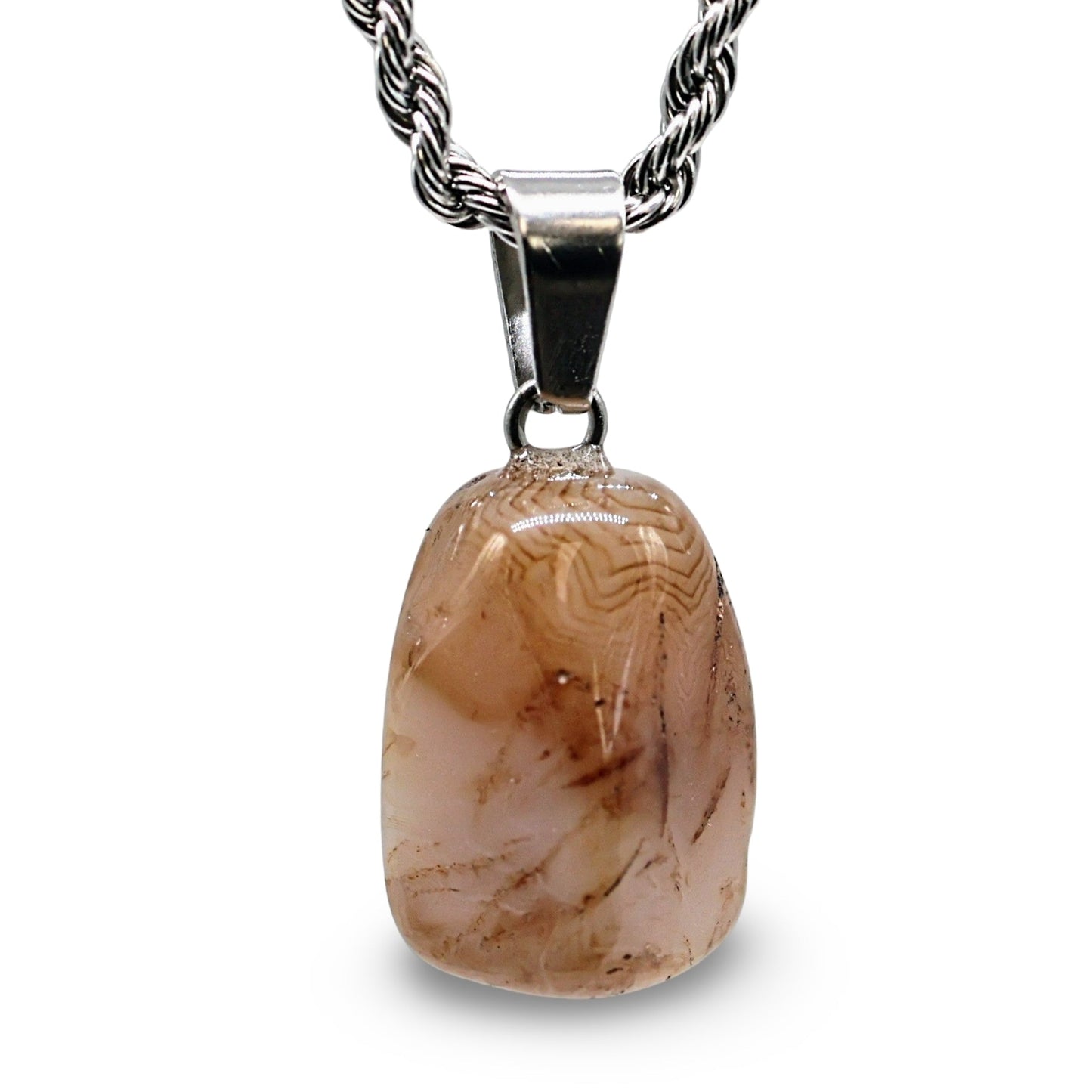 Necklace - Natural Banded Agate