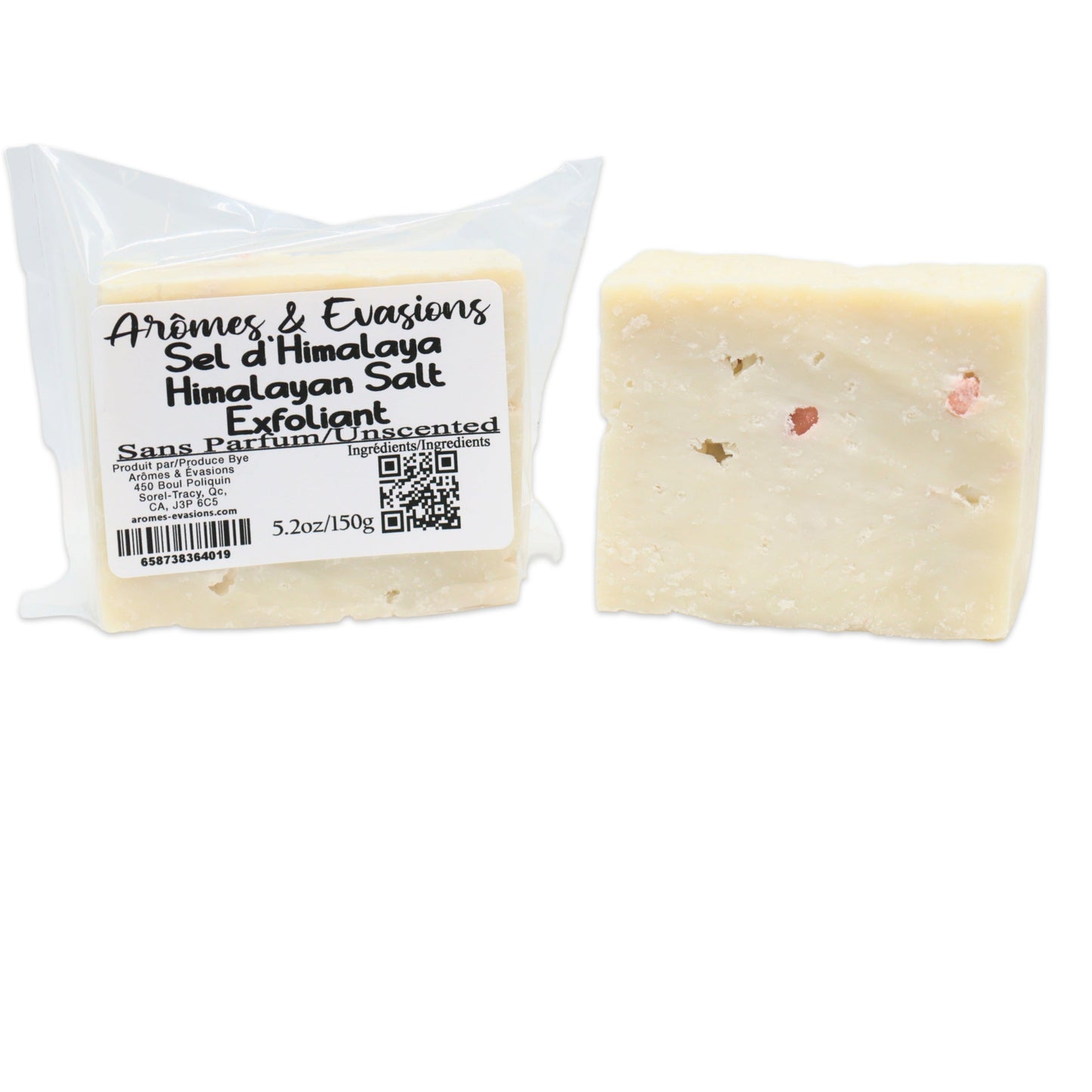 Soap Bar - Cold Process - Exfoliant - Unscented - Himalayan Salt - 5.2oz