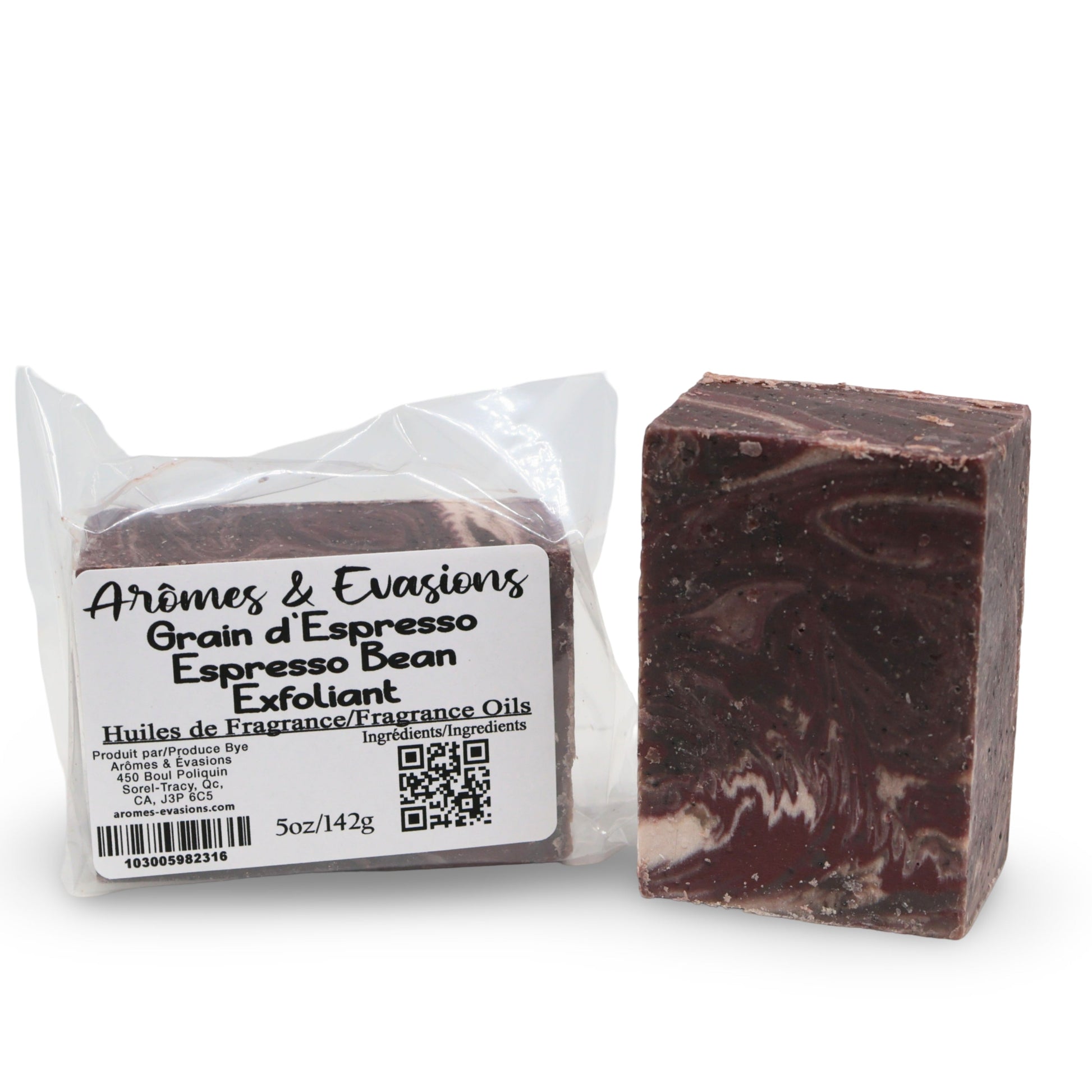 Soap Bar - Cold Process - Exfoliant - Espresso Bean - 5oz