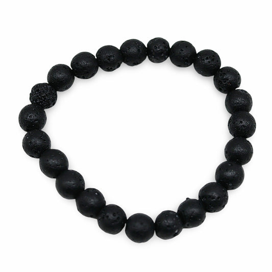 Bracelet - Lava Stone - 8mm