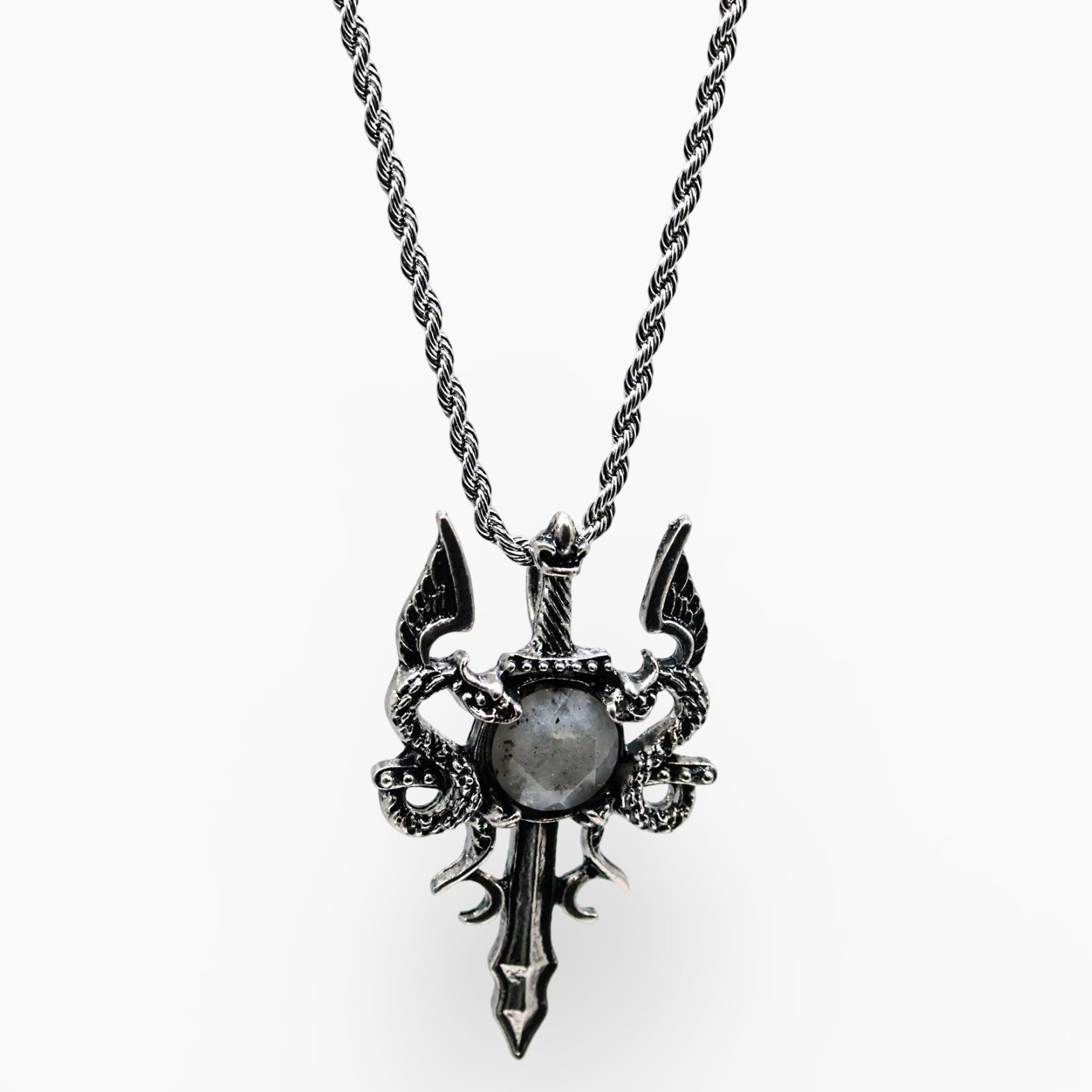 Necklace - Dragon Sword - Labradorite