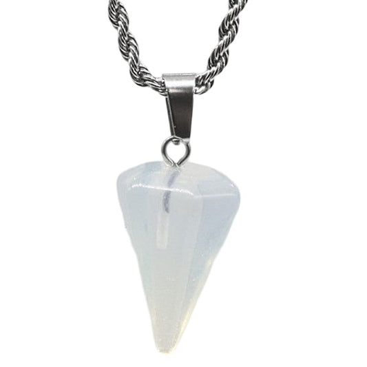 Necklace - Mini Cone - Opalite