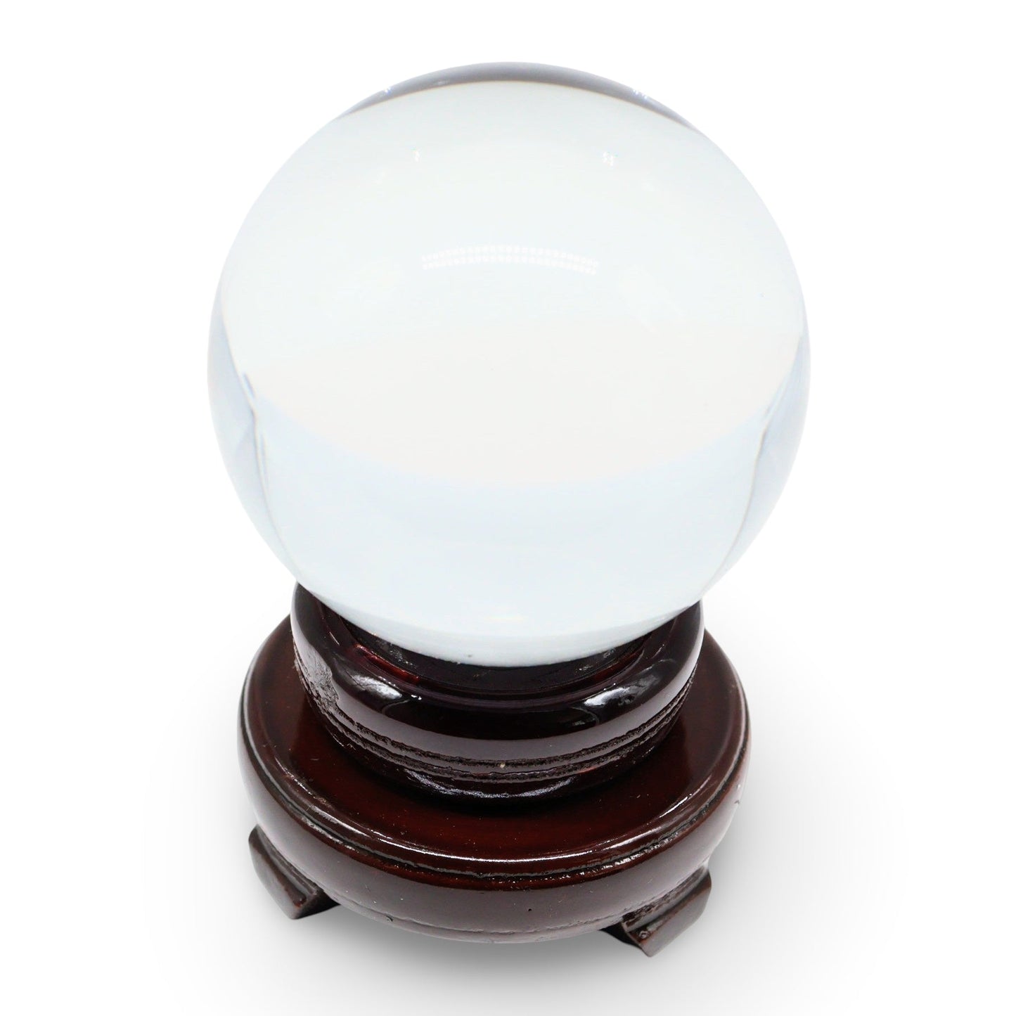 Wicca & Païen - Boule de Cristal Transparent sur Support - Petite
