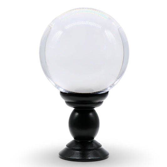 Wicca & Pagan - Clear Crystal Ball on Stand - Large