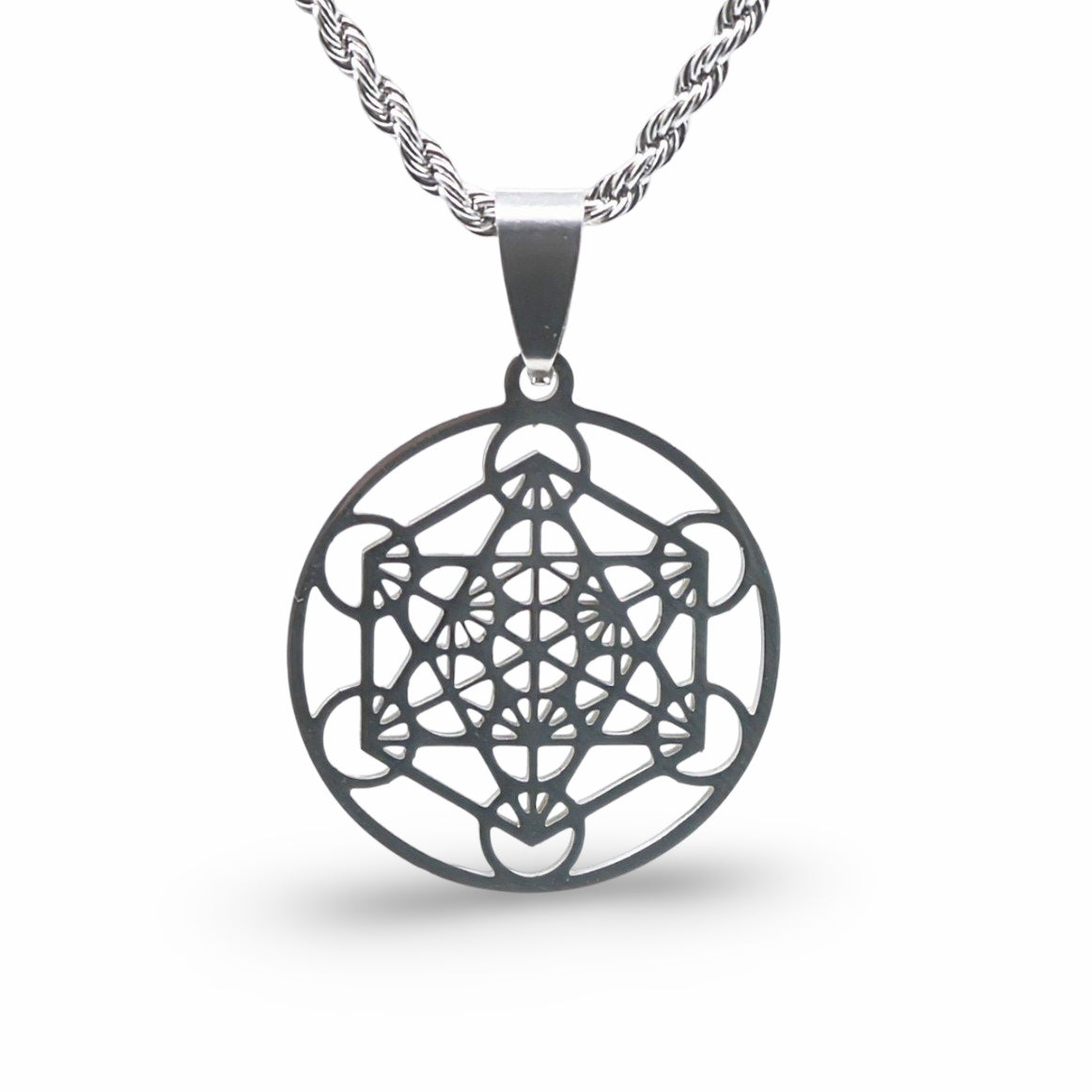 Necklace - Stainless Steel - Metatron - Arômes et Évasions