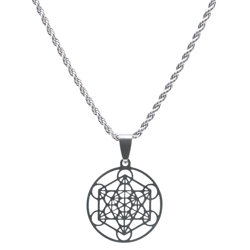 Necklace - Stainless Steel - Metatron - Arômes et Évasions