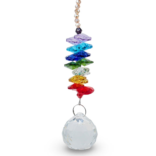 Home Decor - Crystal Hanging Ornament - 7 Chakra